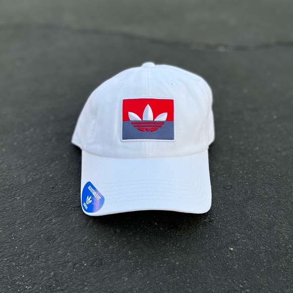 Adidas Originals Slice Trefoil Relaxed Adjustable Hat EX3871 Med Hibiscus NWT - Picture 3 of 9